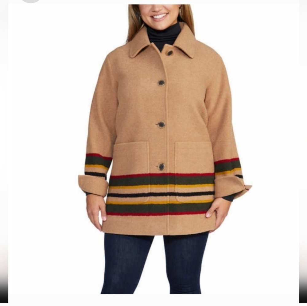 Pendleton Wool Topper Coat, NWT